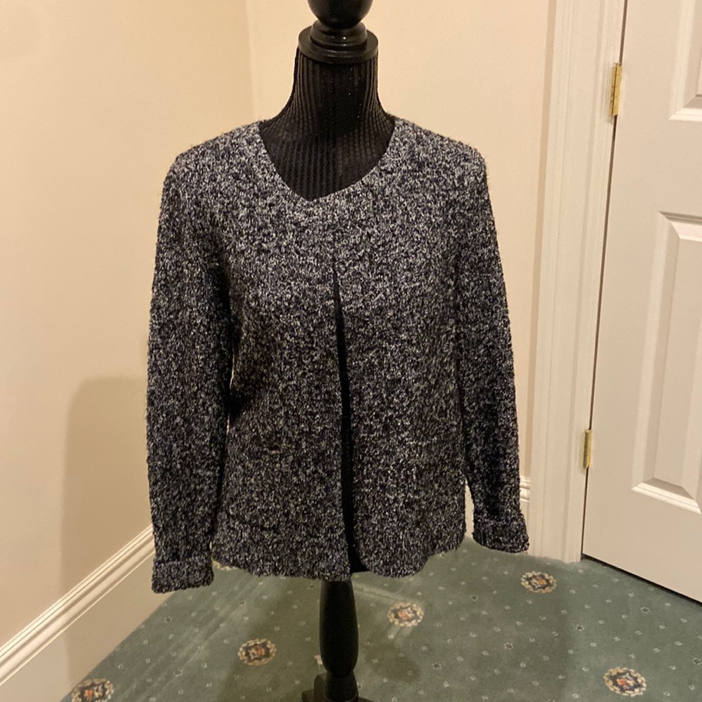 Loft tweed sweater jacket